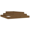 vidaXL Plantekasse honningbrun 110x110x27 cm heltre furu