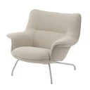 Muuto Doze Lounge Chair Low Back Tube Base   Hearth 7 Grey