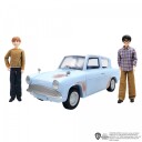 Harry Potter lekebil med 2 dukker - Flyvende bil (Ford Anglia)