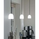 Piet Hein Super 215 Taklampe Opal med Sort Ledning