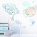 Schmooks Wallsticker Hot Air Blue