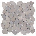 vidaXL Pebble Fliser Gråbrun 30 x 30 cm Elvestein