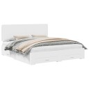  Sengestamme med hodegjerde Hvit 180 x 200 cm Konstruert tre