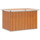 vidaXL Utendørs Lagringsboks tre 109 x 67 x 65 cm Galvanisert stål
