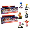 Sonic the Hedgehog Prime Actionfigur Figursett 4 Pakning 7,5cm Assortert