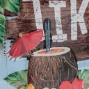 Barskilt Tiki Bar 20x30 cm