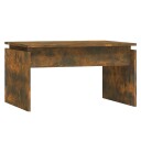 vidaXL Salongbord røkt eik 68x50x38 cm konstruert tre