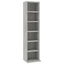  CD-skap betonggrå 21x20x88 cm konstruert tre