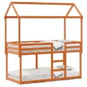  Køyeseng med tak voksbrun 90x190 cm heltre furu 8721102670244