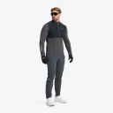 RevolutionRace Herre > Overdeler > Langermede skjorter Discipline Thermo Half zip Top Herre Anthracite/Black Størrelse:2XL