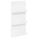 vidaXL Magasinreol med hylle Hvit 51 x 11 x 102 cm Konstruert tre