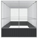 Voliere Med Forlengelse Sølv 625X207X212 cm Stål