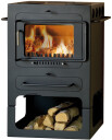 Hwam Classic 4 svart vedkomfyr med vedrom