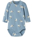 Name It Body I/e   2 pack   NbmVroels   Antique White/Ashley Blu   Name It   1 år 80   Langermet Body Beige Blå