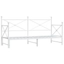  Dagseng med trille uten madrass hvit 80x200 cm stål 4104687