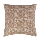 Borg Living Putetrekk - 60x63 cm - 100% Bomullssateng - Small flowers golden