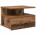  Flytende Nattbord Gammelt Tømmer 40x31x27 cm Ingeniørtre
