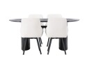 Venture Home Isolde Spisegruppe 180 cm Oval med 4 Rosie Stoler Beige