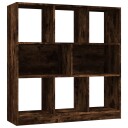 vidaXL Bokhylle r?kt eik 97,5x29,5x100 cm konstruert tre