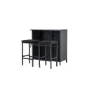 Venture Design Knock drikkegruppe Svart/svart 2 paller & bord