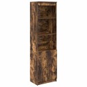 Highboard røkt eik 50x35x180 cm konstruert tre