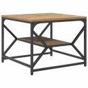  Kaffe Bord med Hylle i Artisan Eik 51x50x40 cm Lagd av Tre