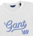 GANT T skjorte   GANT Manus   Hvit m. Lyseblå   GANT   15 år 170   T skjorte