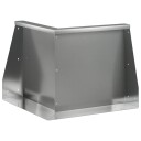vidaXL Støttemur 50 x 50 x 50 cm Galvanisert stål Sølv