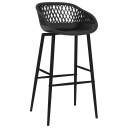 vidaXL Barstoler 4 stk svart