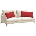  Sofaputer 2 pcs Rød 80 x 40 cm stoff
