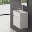 Compact 06 - Vaskeskap 50x30, Matt Hvit SolidTec®