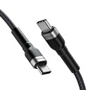 Wozinsky 65W USB-C til USB-C Kabel - 1m Svart