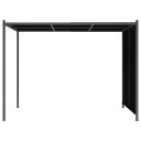 vidaXL Hagepergola med uttrekkbart tak 3x3 m antrasitt