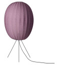 Made By Hand - Knit-Wit 65 Høy Oval Gulvlampe Medium Burgundy