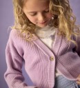 Creamie Cardigan Knit Purple 116