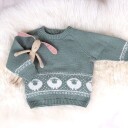 Strikkesett Billebæ genser og skjørt   garnpakke i Bluum Pure Eco Baby Wool