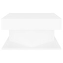 vidaXL Salongbord hvit 57x57x30 cm sponplate
