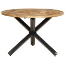 vidaXL Spisebord Ø110x75 cm grov heltre mango