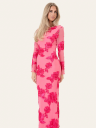 BYIC Floral Mesh Dress Rosa M