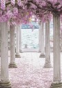 Pillars and Wisteria Flowers Plakat Plakat / 100x150cm
