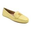 Lauren Ralph Lauren Barnsbury Nappa Leather Driver   Yellow   37.5