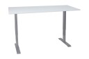 Skrivebord Cogito 2 160 cm Hev  og Senkbart   Hvit/Grå