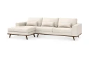 Copenhagen 4 seters Venstrevendt L formet Divansofa i Stoff   Beige