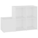 vidaXL Skoskap for gang hvit 105x35,5x70 cm sponplate