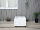 Blomsterkasse "Cube" 53x53x32,5 cm
