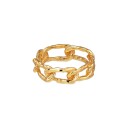 Jane Kønig Medium Space Link Ring 18 kt. MSLR-AW23-G-50 (ring) - Dame - 925 sterling silver