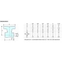 3/4" gasskuleventil med T håndtak