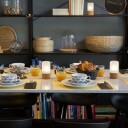 Duni Hope LED bordlampe i kork