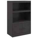  Skjenk svart 67x39x107 cm stål