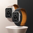 Hurtel Magnetic Strap Stropp For Watch 7 41Mm Magnetisk Bånd Armbånd Armbånd Blå